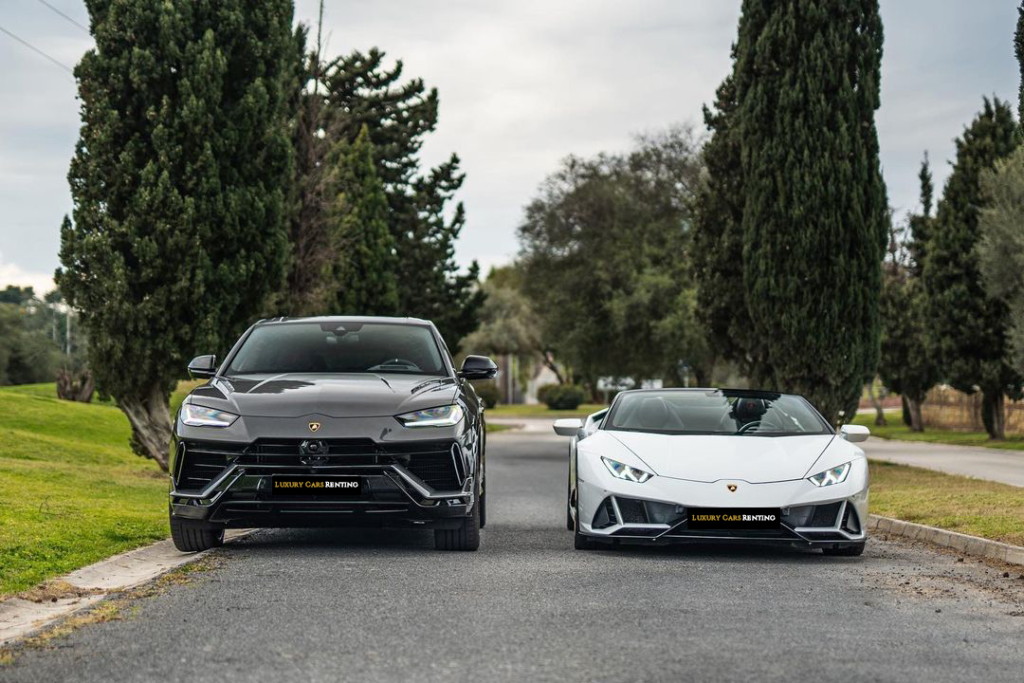 Servicio de alquiler de coches de lujo en Galicia con Luxury Cars Rental: Lamborghini Urus y Huracán EVO Spyder 